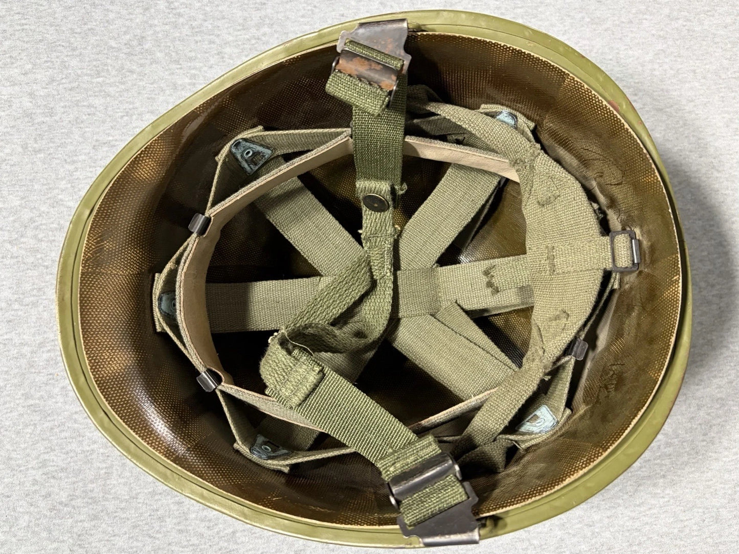 Post War American M1 Helmet With Liner