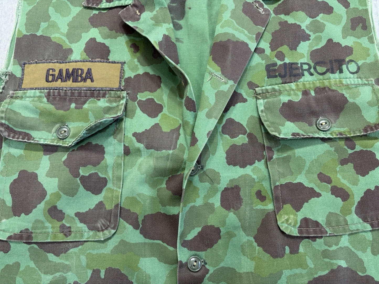 Rare Colombian Frog-Skin Camo Top