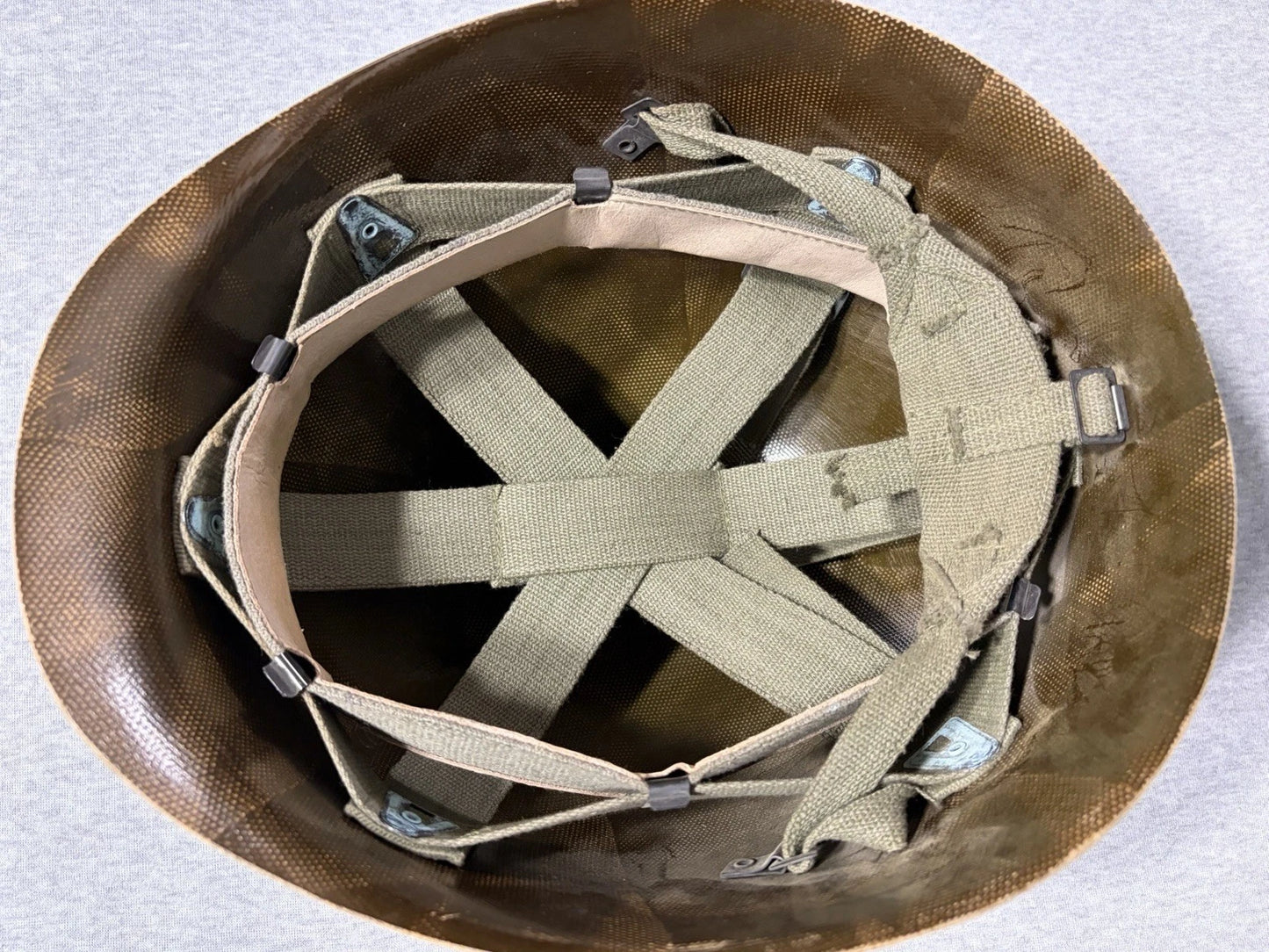 Post War American M1 Helmet With Liner